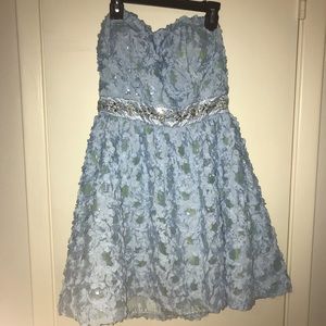 Sky blue dress